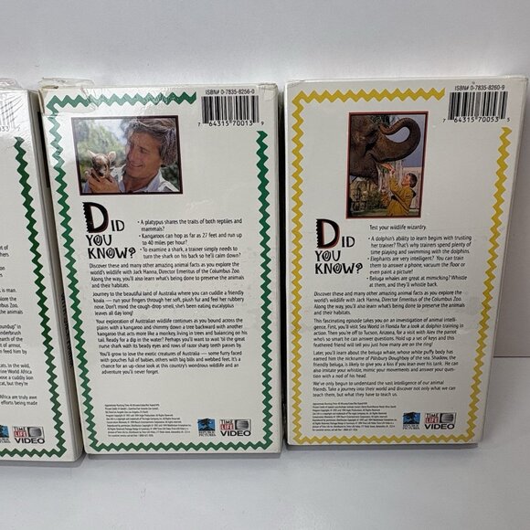 Zoo Life With JACK HANNA VHS Lot Flippin’ Out Sea Talking With Animals What’s Up - Picture 7 of 7